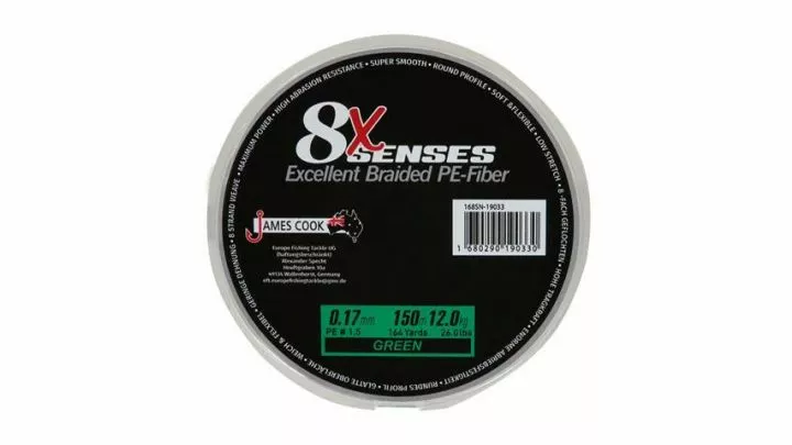 J.C. James Cook 8 Braid 0.08mm 150mtr 5kg 1 J.C. James Cook 8 Braid 0.08mm 150mtr 5kg