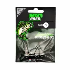 Green Bass Fishing Dropshot 7 Gram 4st