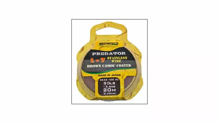 Spro Predator Brown Coated Wire 40lb 20m 1 Spro Predator Brown Coated Wire 40lb 20m